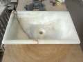 Bassin et lavabo de forme carrée onyx