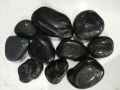 Noir Haut poli pebble 3-5cm
