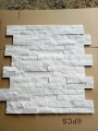 Pierre culturelle de quartzite blanc RSC-001 pour les carreaux muraux