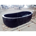 Chine Baignoire de salle de bains en pierre noire de marbre naturel solide